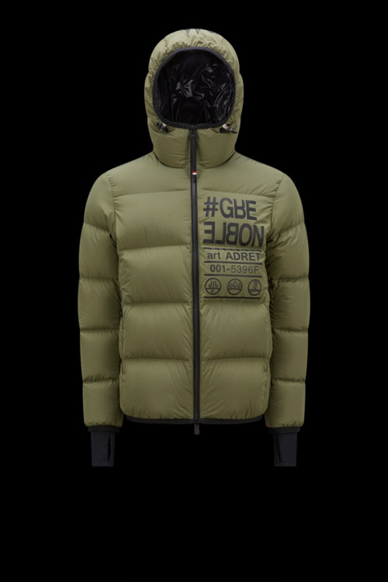 Chamarra Moncler Adret Hombre Verdes Oscuro | ZXFY-65104