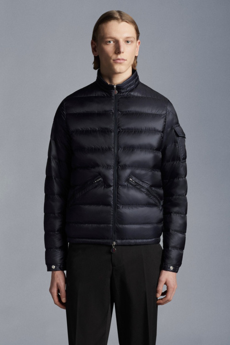 Chamarra Moncler Agay Hombre Azules | DNUI-48239