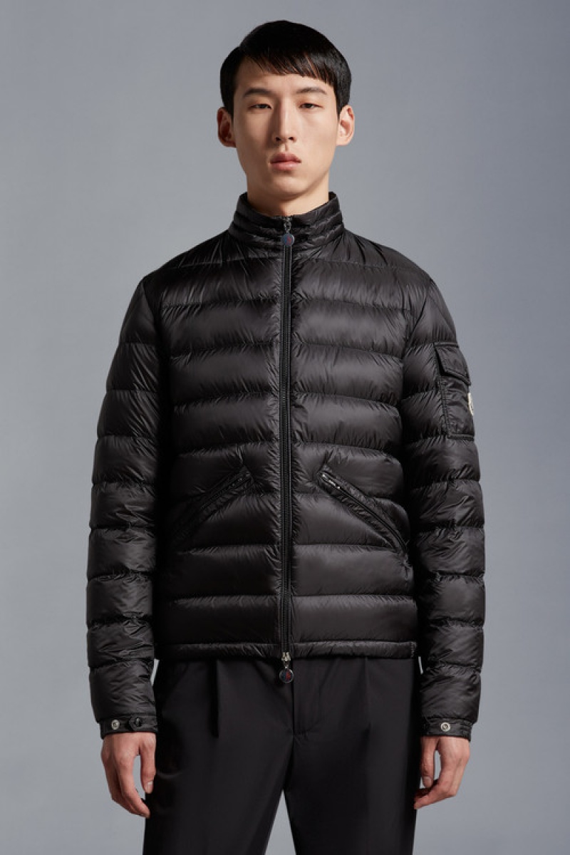 Chamarra Moncler Agay Hombre Negros | CKNI-70156