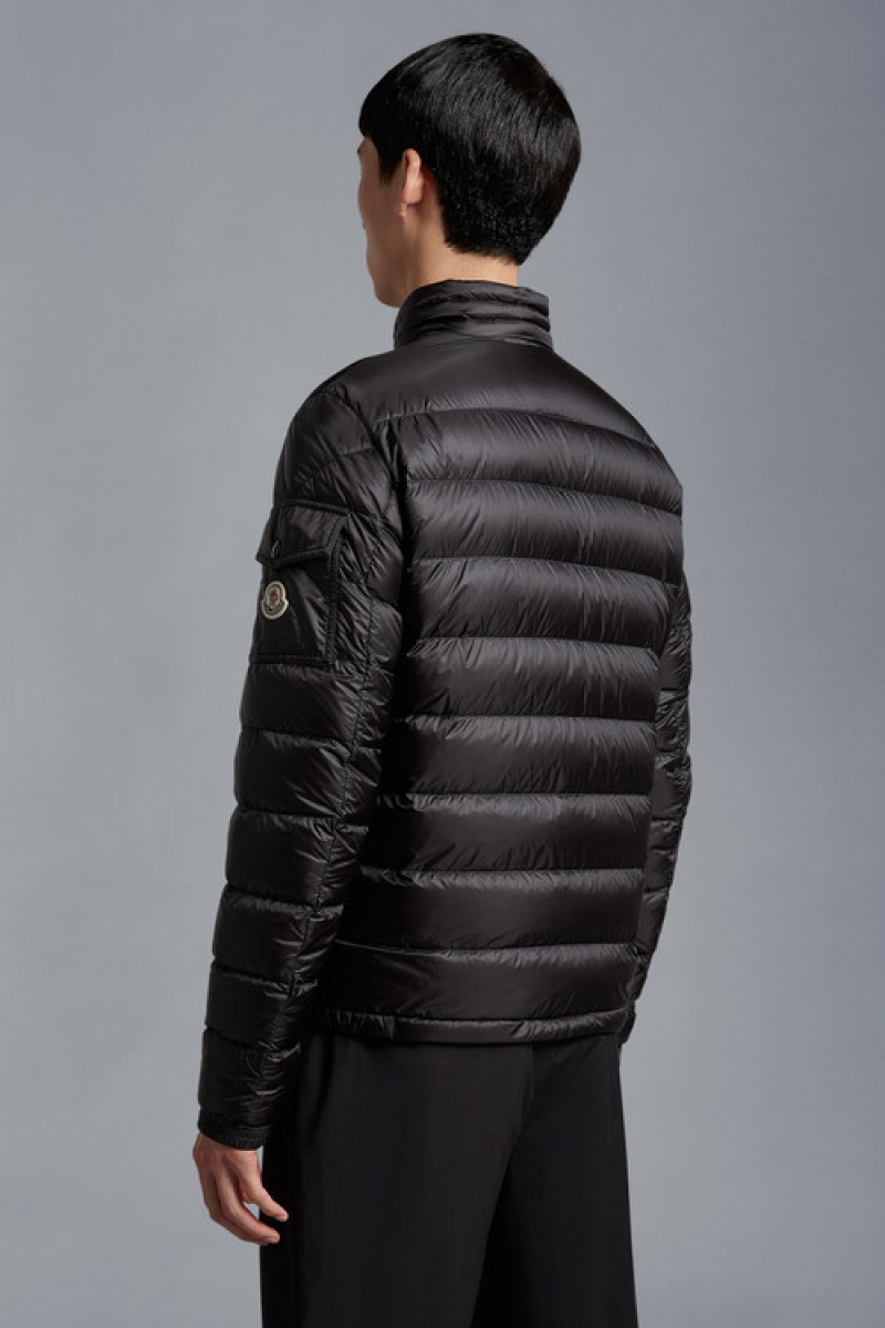 Chamarra Moncler Agay Hombre Negros | CKNI-70156