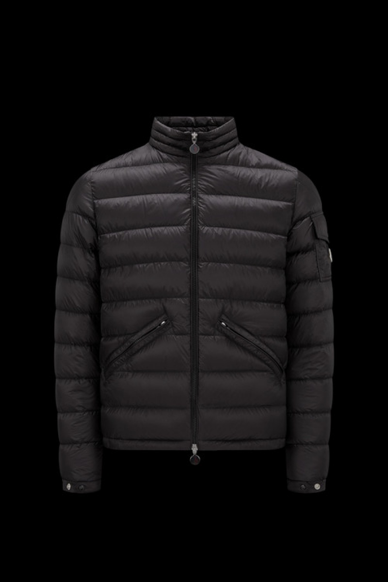 Chamarra Moncler Agay Hombre Negros | CKNI-70156