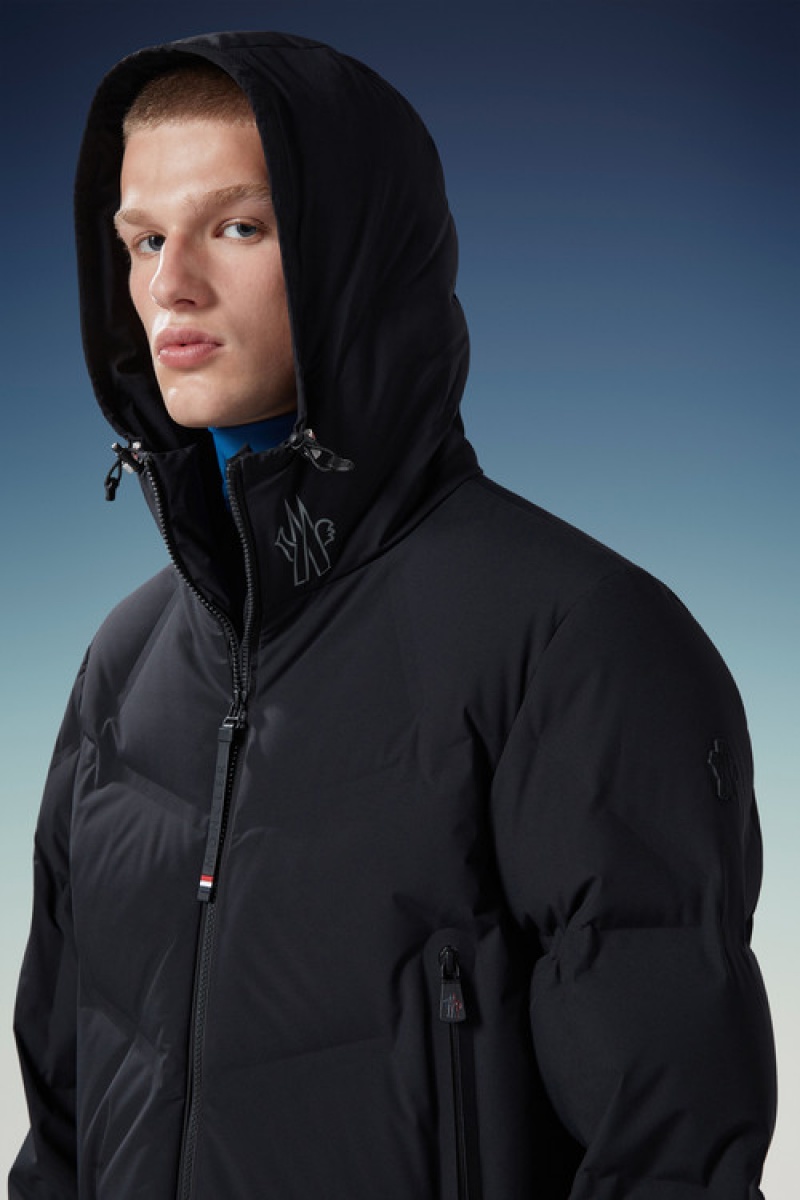 Chamarra Moncler Arcesaz Hombre Negros | GDUM-62531