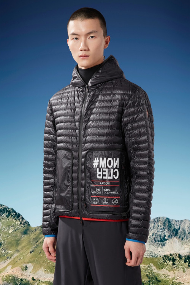 Chamarra Moncler Ardon Hombre Negros | VQOZ-84196