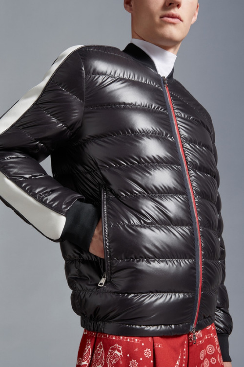 Chamarra Moncler Arroux Bomber Hombre Negros | YOKQ-41073