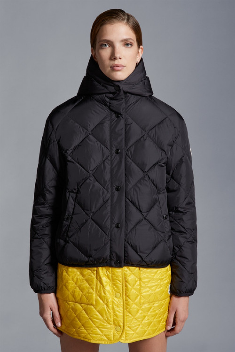 Chamarra Moncler Arvouin Mujer Negros | MGJF-39201