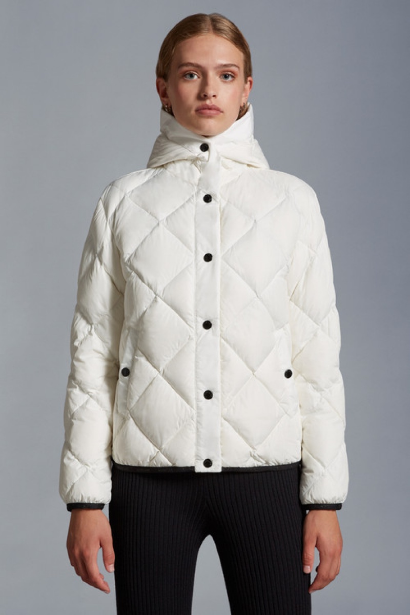 Chamarra Moncler Arvouin Mujer Blancos | OIMF-15468