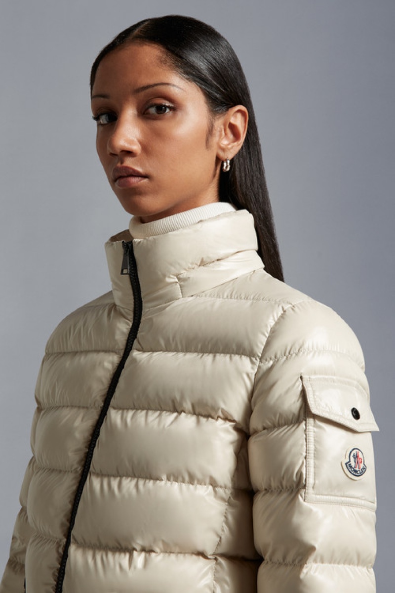 Chamarra Moncler Bady Mujer Beige | RGQO-54362