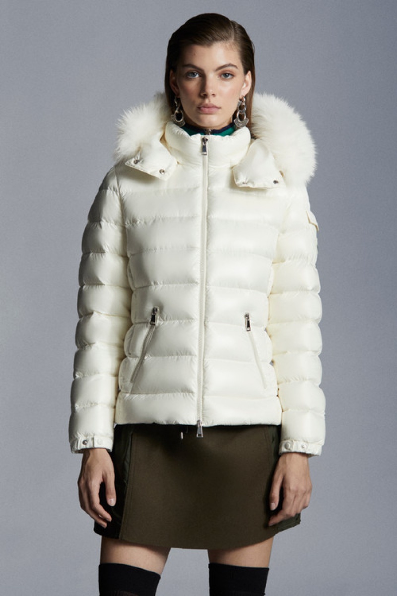 Chamarra Moncler Badyf Mujer Blancos | CHRV-67314