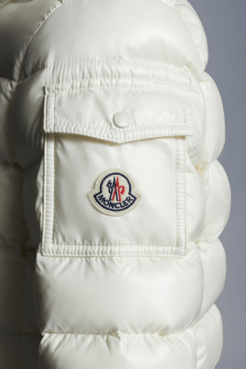 Chamarra Moncler Badyf Mujer Blancos | CHRV-67314