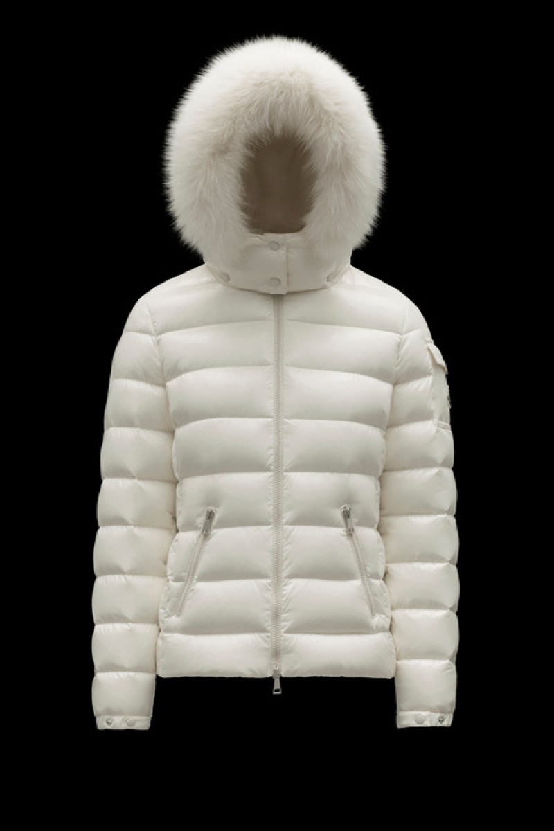 Chamarra Moncler Badyf Mujer Blancos | CHRV-67314