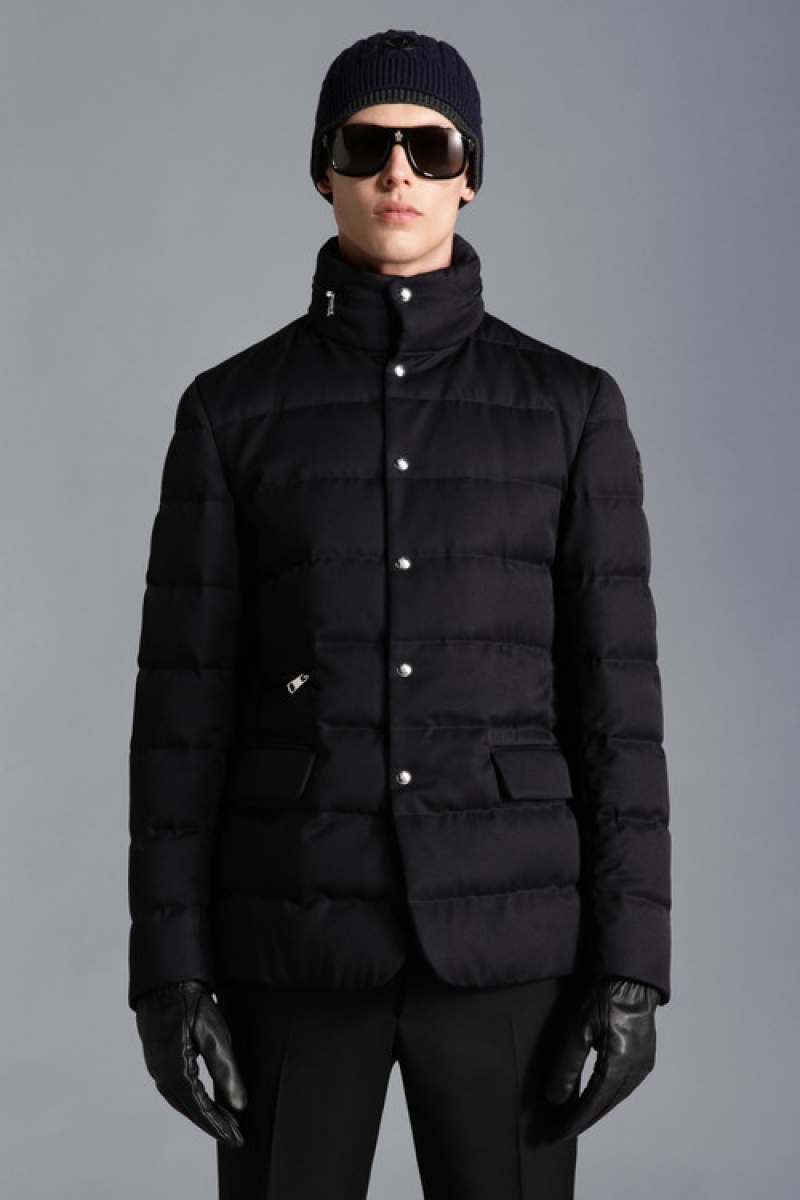 Chamarra Moncler Bess Hombre Azul Marino Azules | KWSY-17486