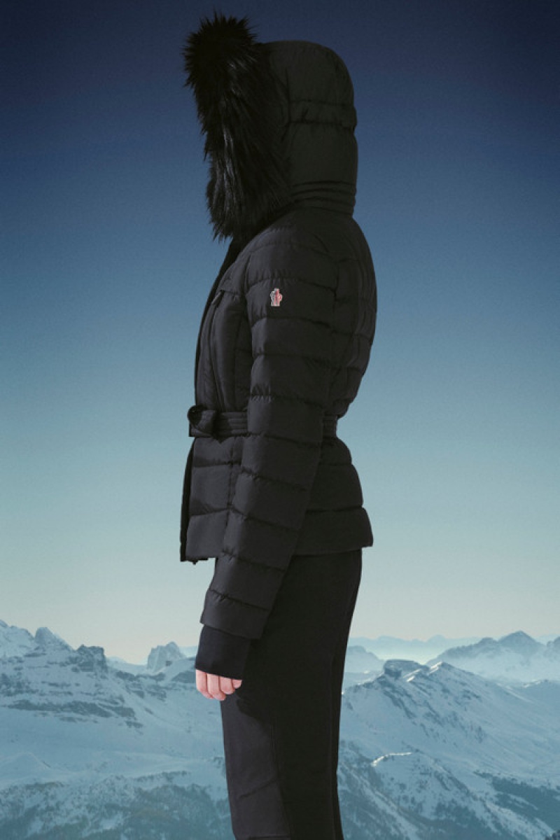 Chamarra Moncler Beverley Mujer Negros | QVCS-82743