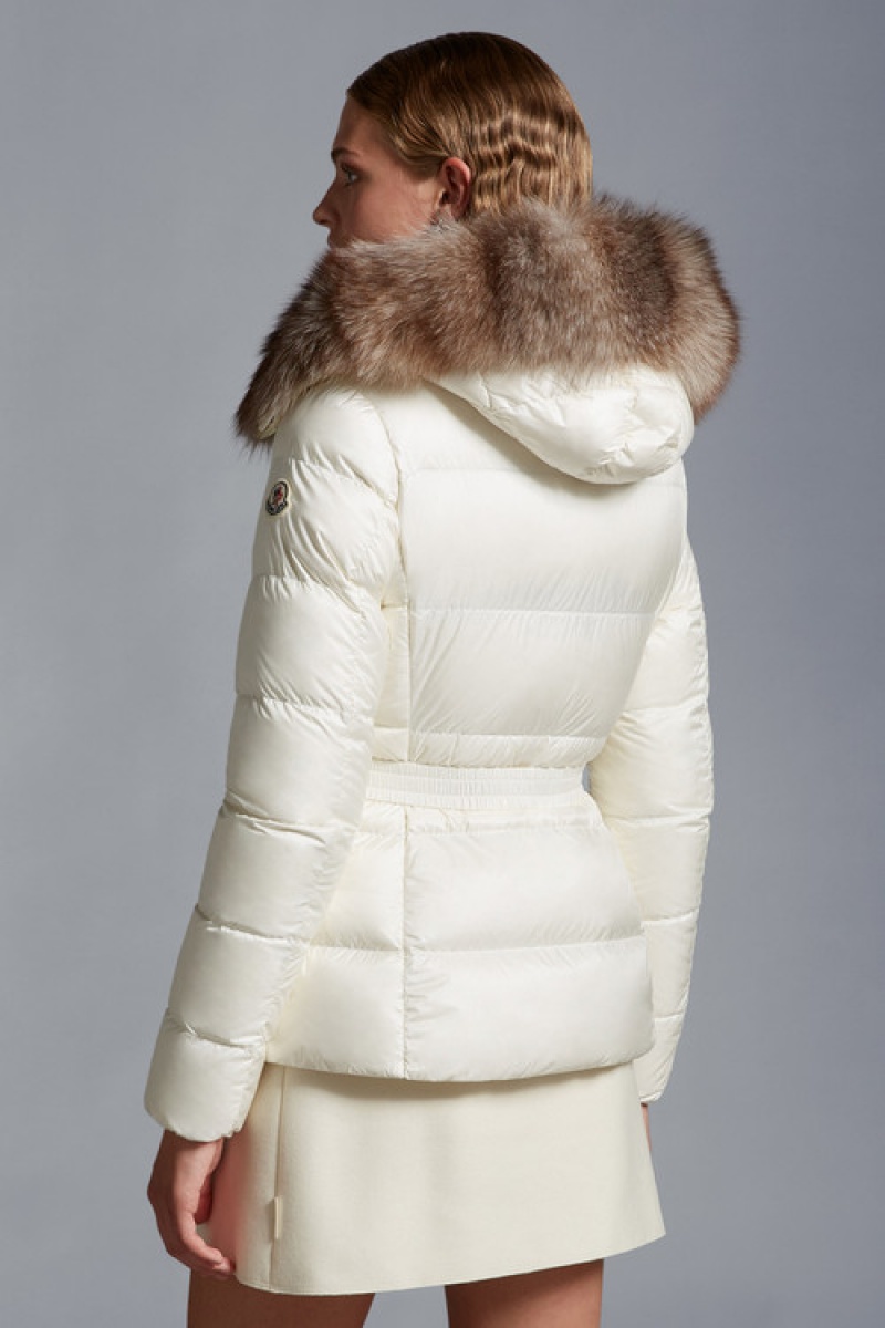 Chamarra Moncler Boed Mujer Blancos | IHAW-95047