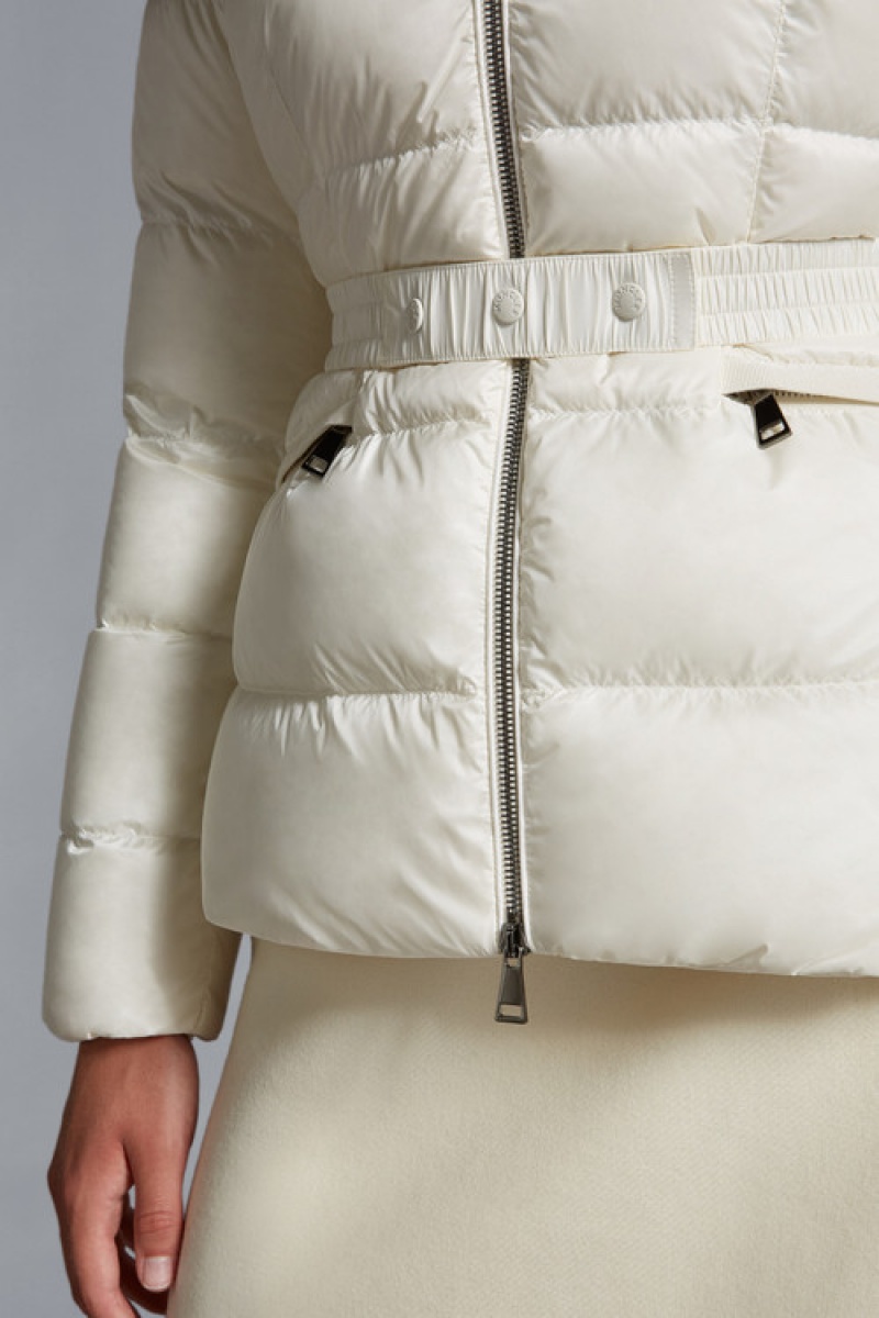 Chamarra Moncler Boed Mujer Blancos | IHAW-95047