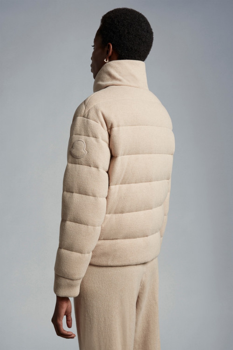 Chamarra Moncler Cayeux Mujer Beige | GPWS-73826