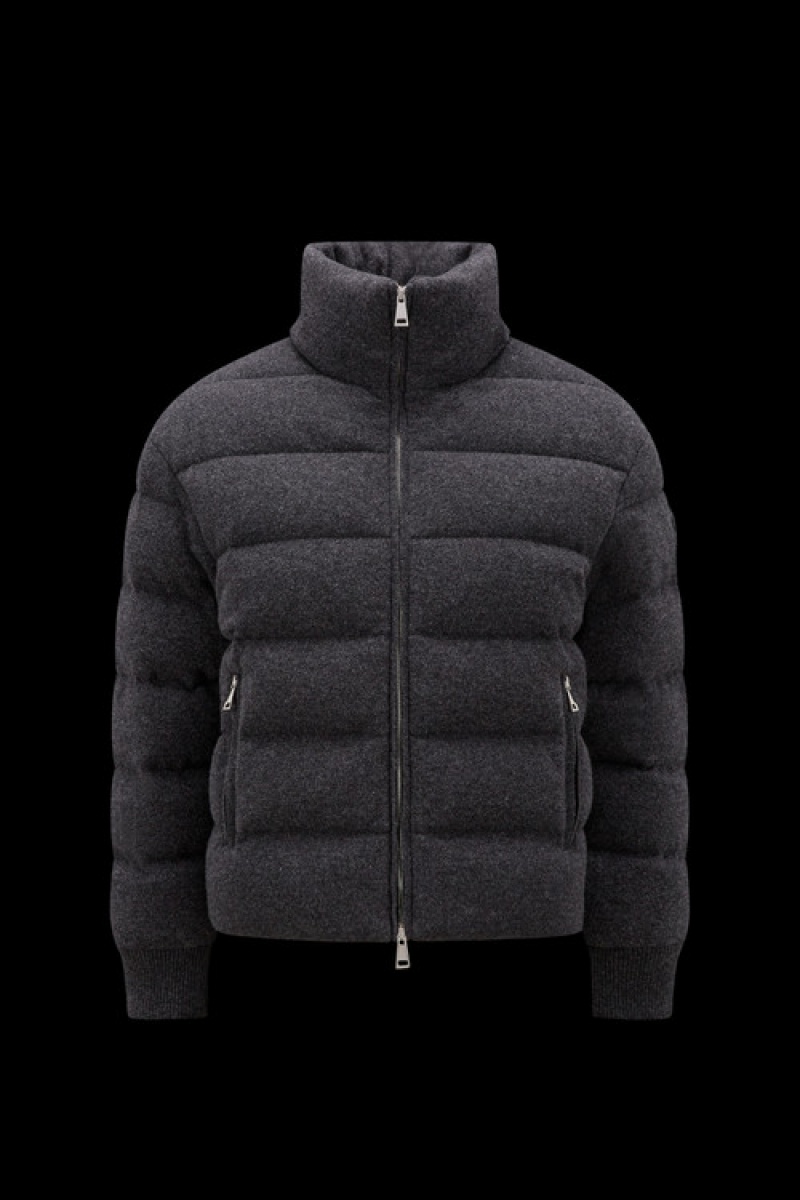 Chamarra Moncler Cayeux Mujer Grises Oscuro | QJES-76092