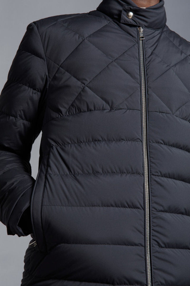 Chamarra Moncler Choquart Hombre Azules | KGTI-01239