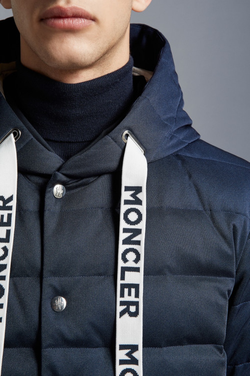 Chamarra Moncler Ciron Hombre Azules | MLGK-71948