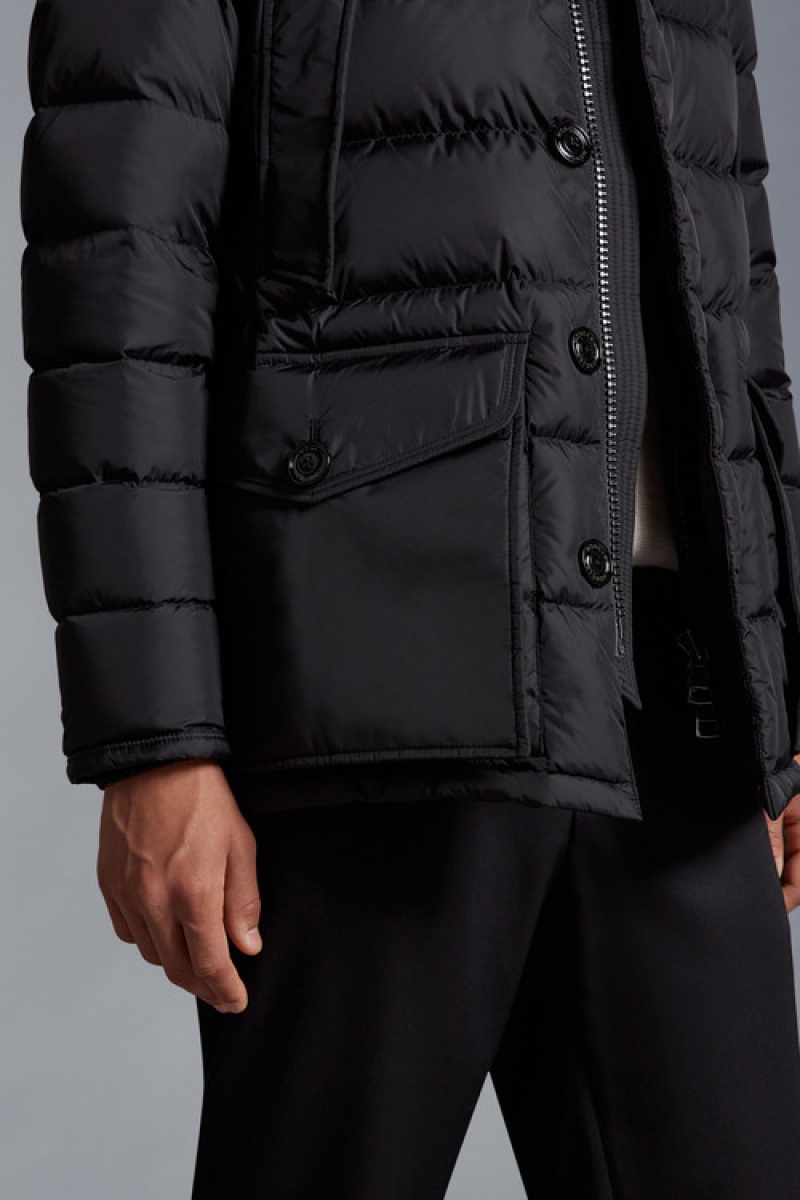 Chamarra Moncler Cluny Hombre Negros | HNID-14038