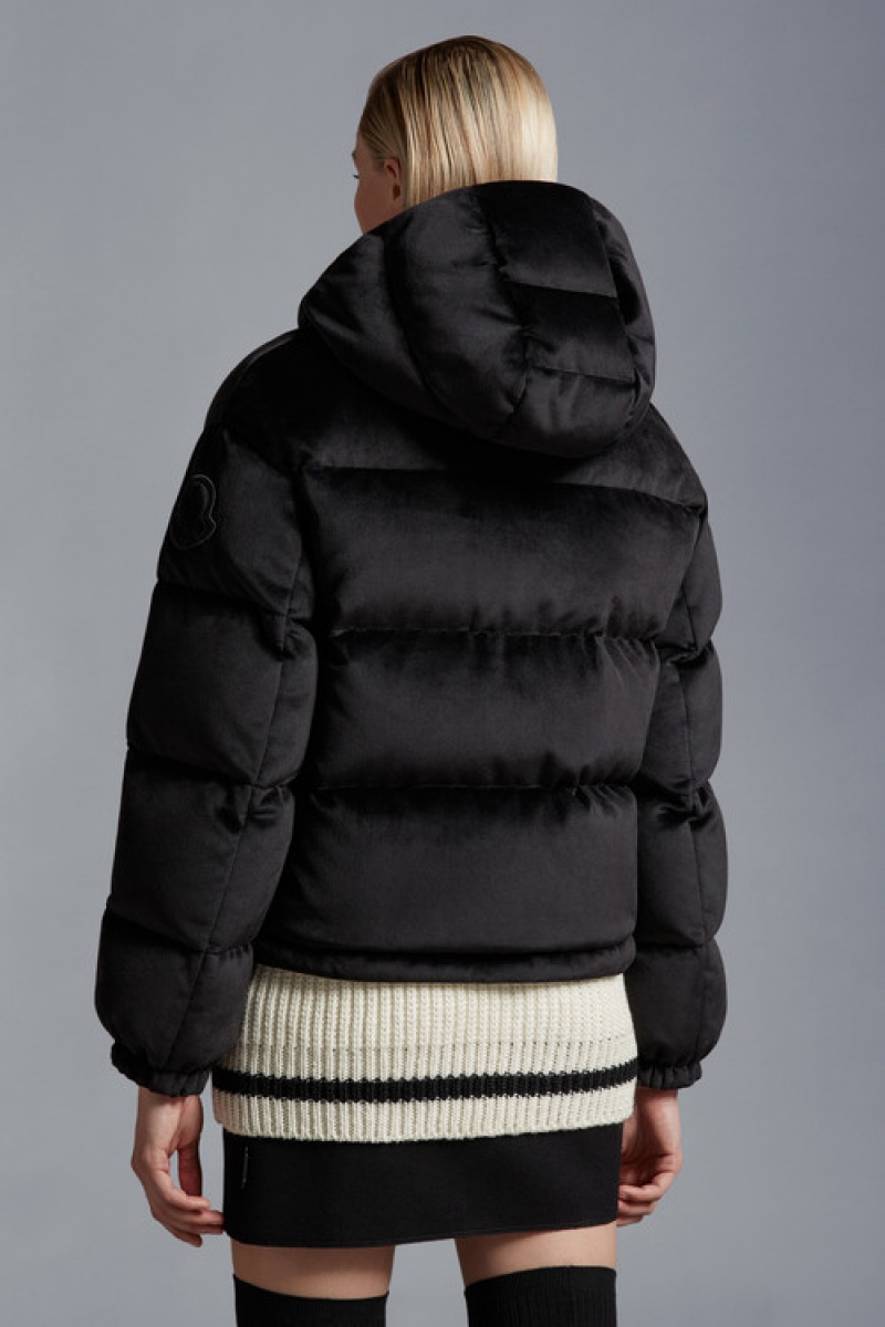 Chamarra Moncler Daos Chenille Mujer Negros | RSOP-41975