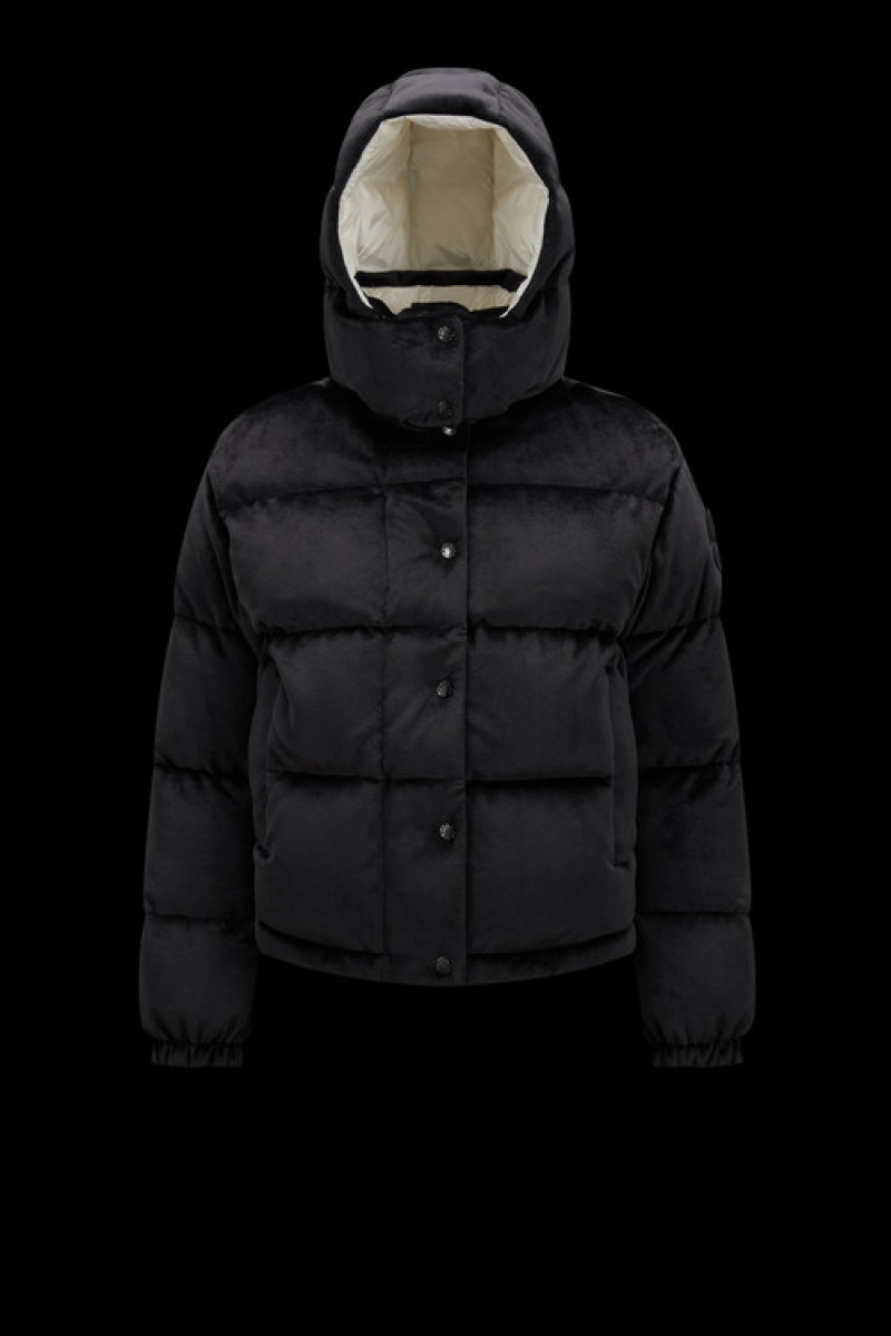 Chamarra Moncler Daos Chenille Mujer Negros | RSOP-41975