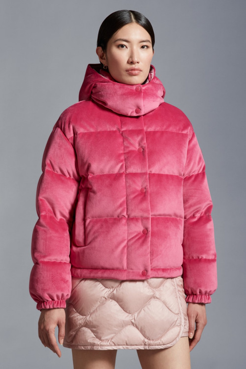 Chamarra Moncler Daos Chenille Mujer Fucsia | KVMC-73205