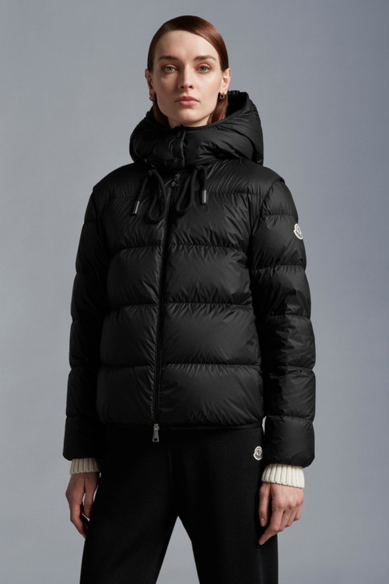 Chamarra Moncler Dronieres Mujer Negros | BHKQ-54703