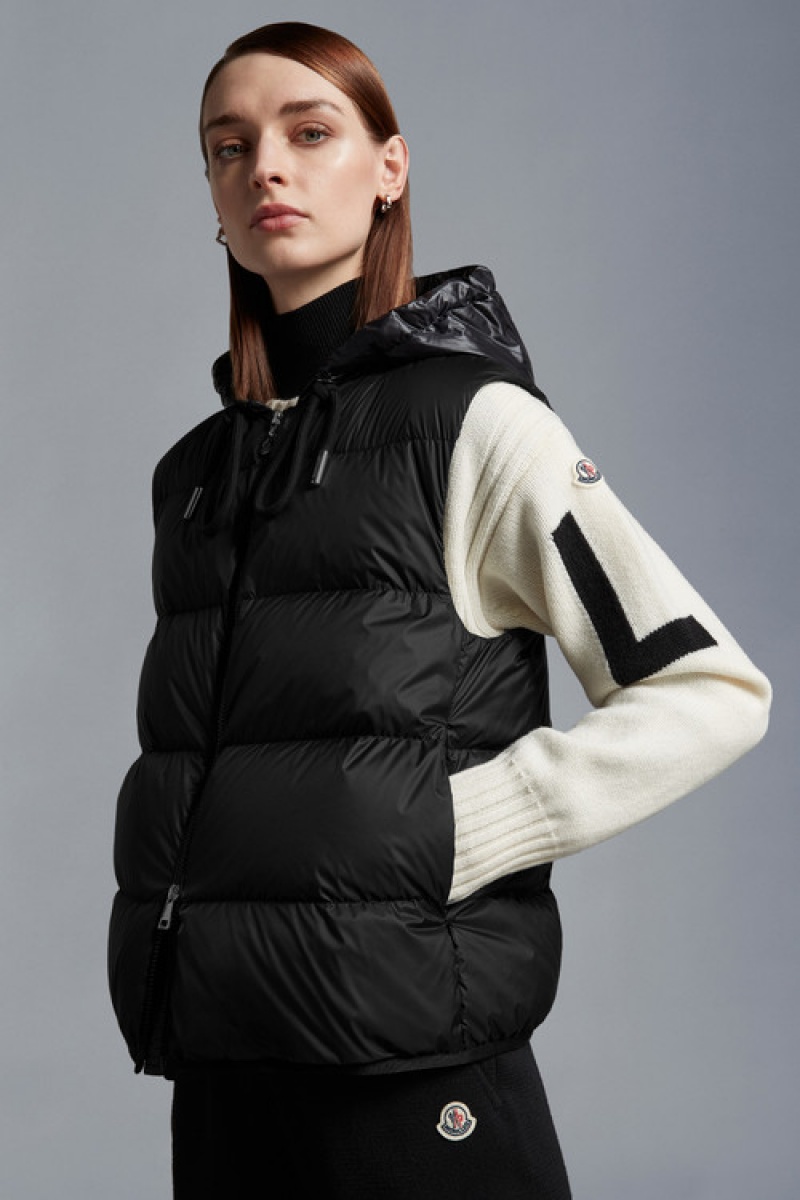 Chamarra Moncler Dronieres Mujer Negros | BHKQ-54703