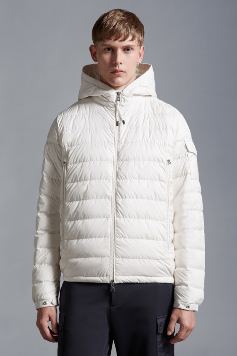 Chamarra Moncler Galion Hombre Blancos | ZHAJ-95823