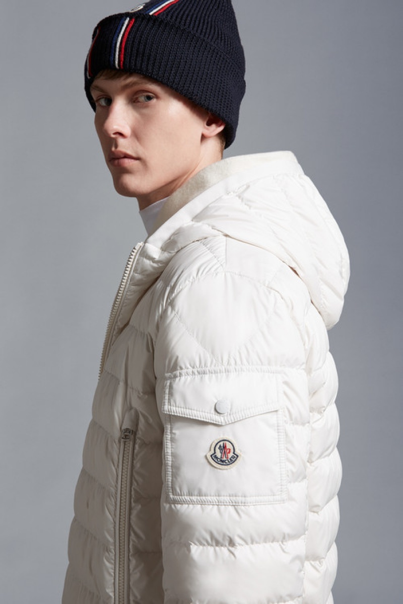 Chamarra Moncler Galion Hombre Blancos | ZHAJ-95823