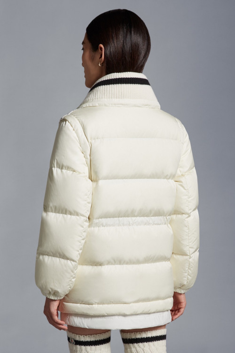 Chamarra Moncler Gambie Mujer Blancos Negros | KTNW-05139