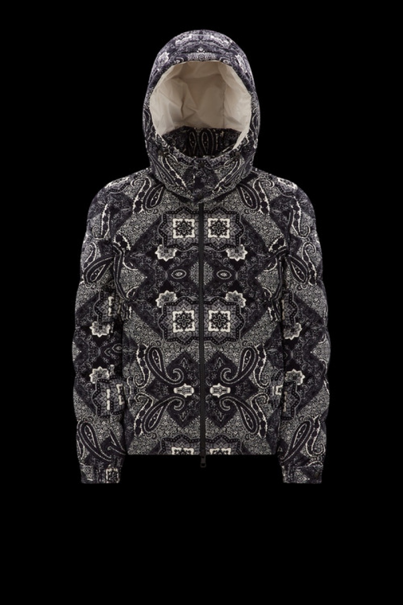 Chamarra Moncler Gartempe Hombre Grises Oscuro | VEMF-89543