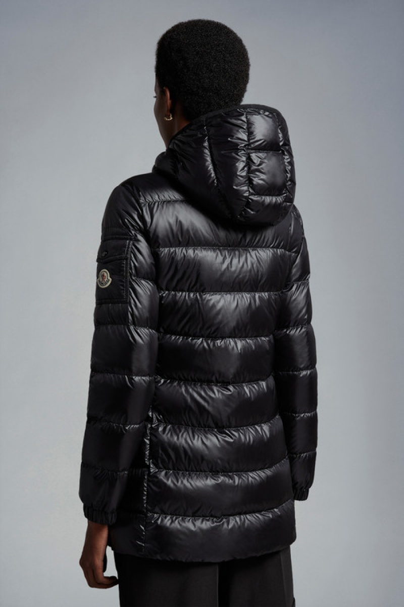 Chamarra Moncler Glements Mujer Negros | CKZF-40275