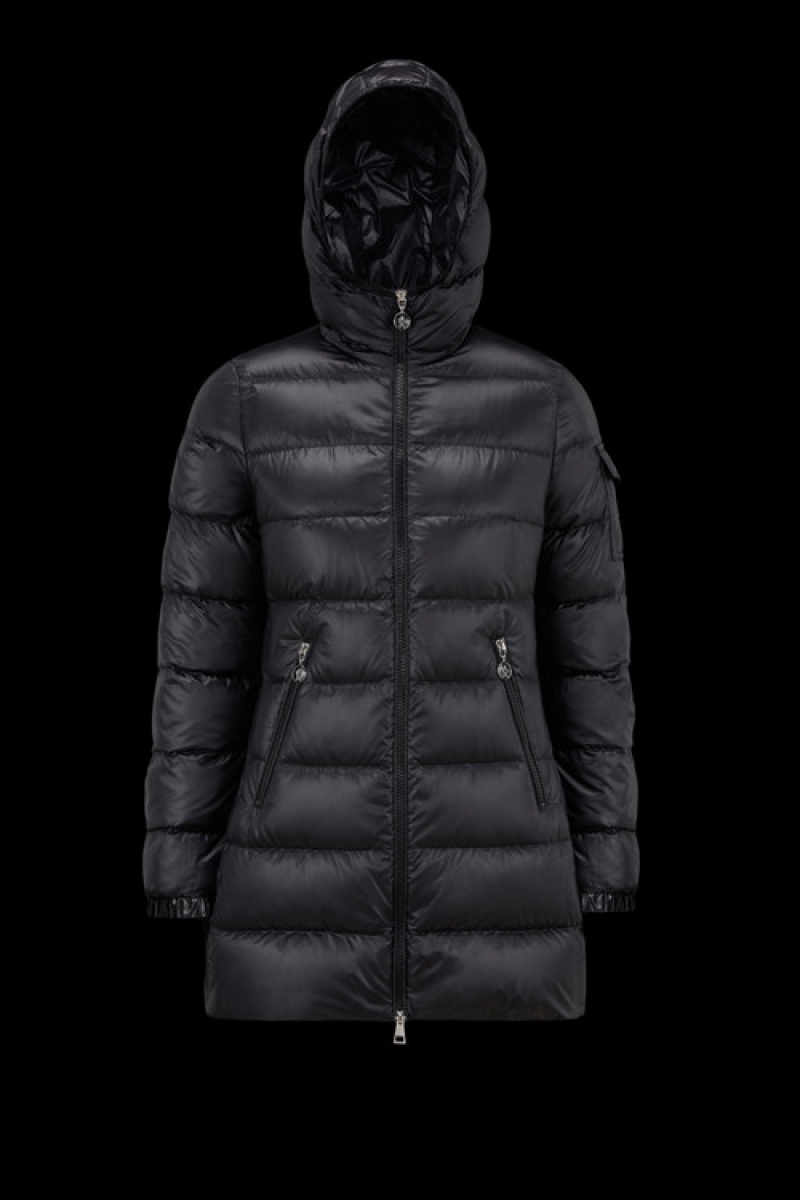 Chamarra Moncler Glements Mujer Negros | CKZF-40275