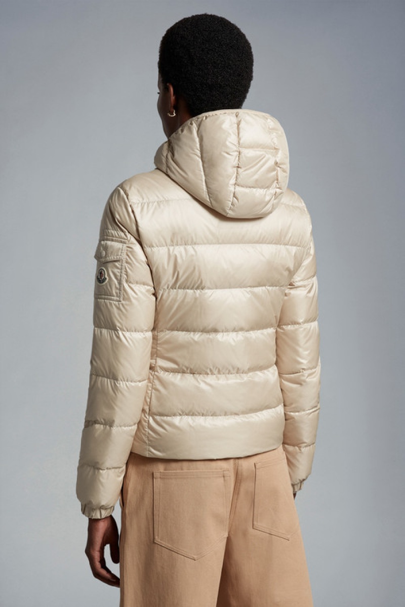 Chamarra Moncler Gles Mujer Amarillos Claro Beige | WRVH-05439