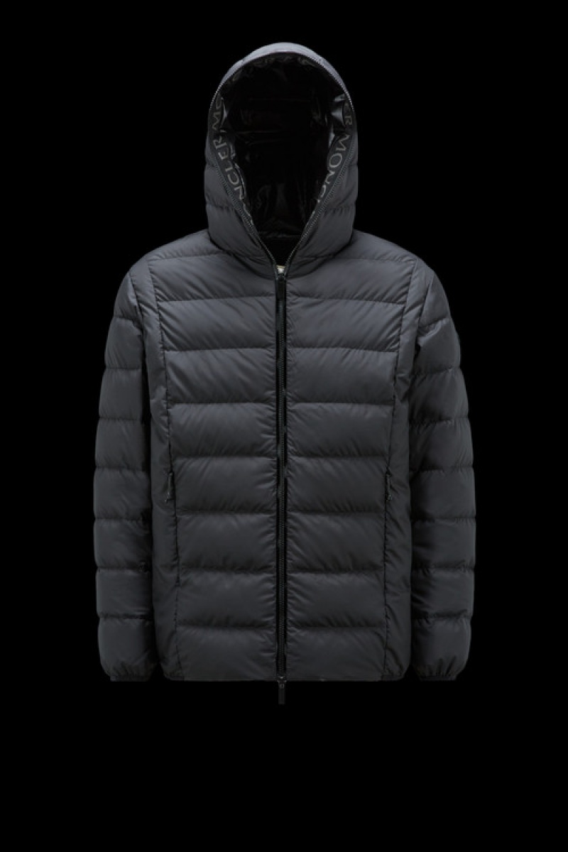 Chamarra Moncler Hadar Hombre Negros | PEXO-80512