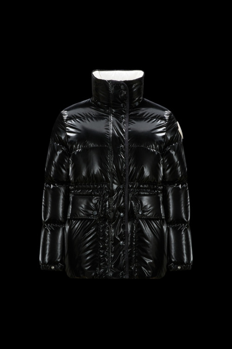 Chamarra Moncler Herault Mujer Negros | CFYJ-65398