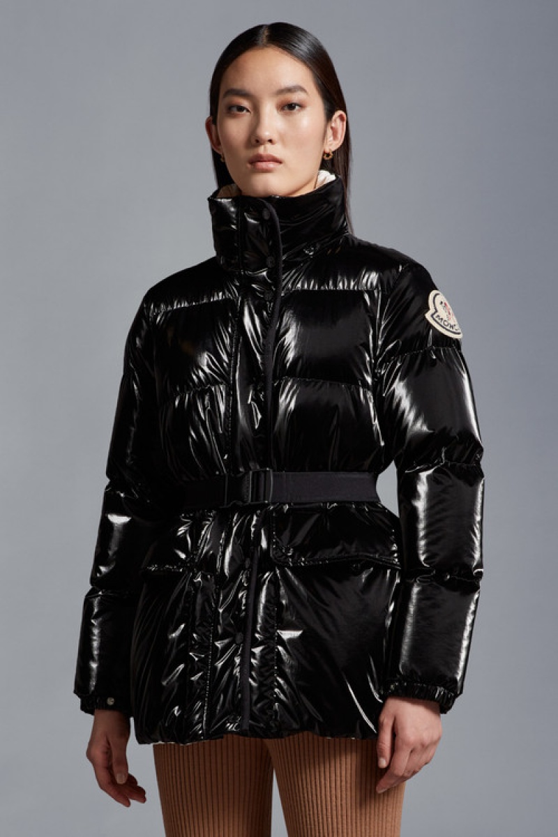 Chamarra Moncler Herault Mujer Negros | CFYJ-65398