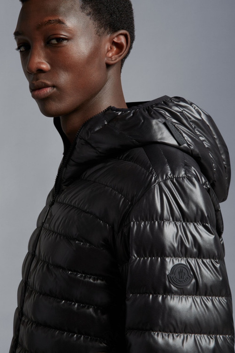 Chamarra Moncler Lauzet Hombre Negros | YFLU-92645