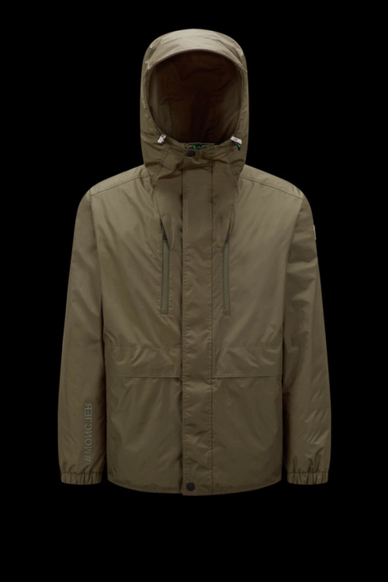 Chamarra Moncler Leuk Reversible Hombre Verdes Oscuro | TEHM-38027