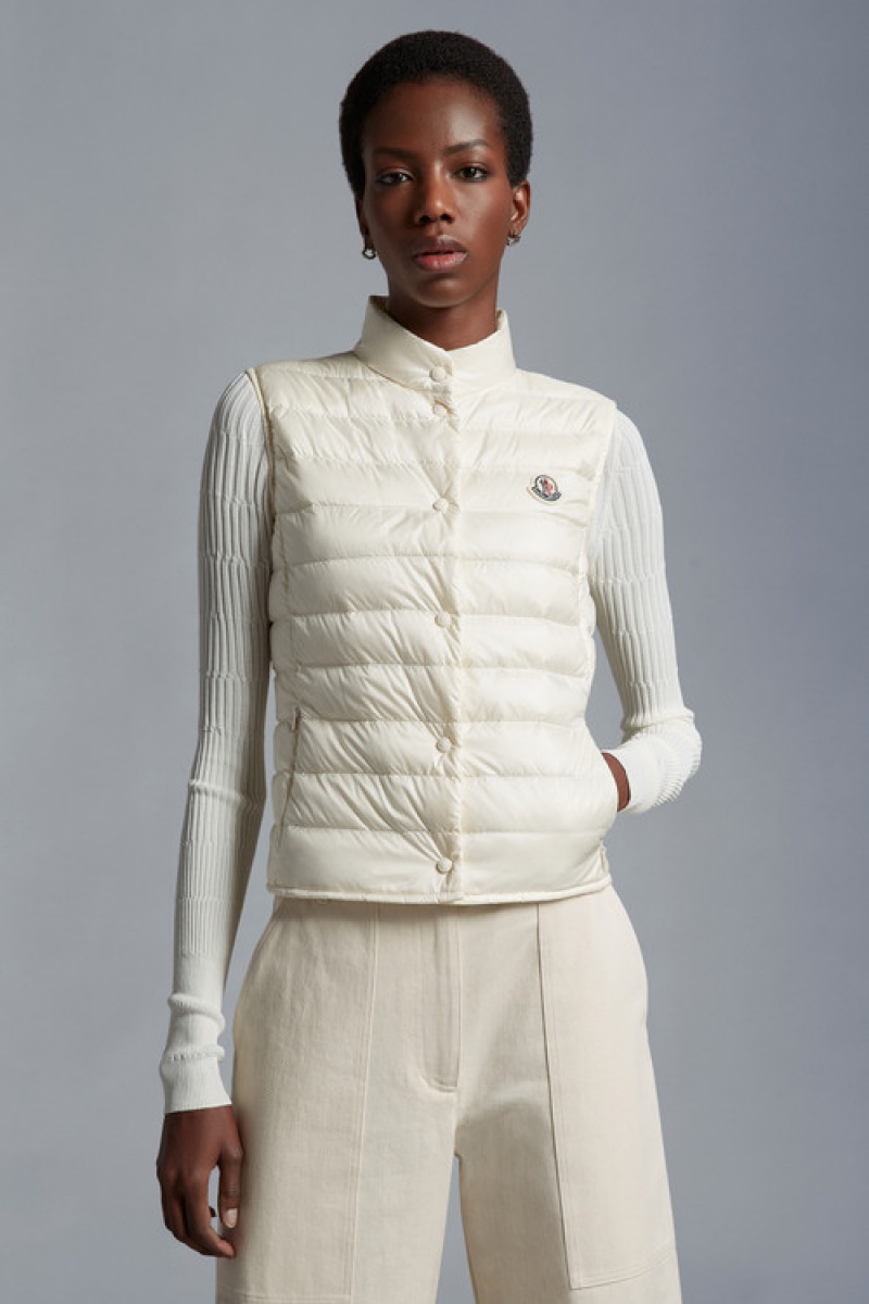 Chamarra Moncler Liane Mujer Blancos | PEBF-08391