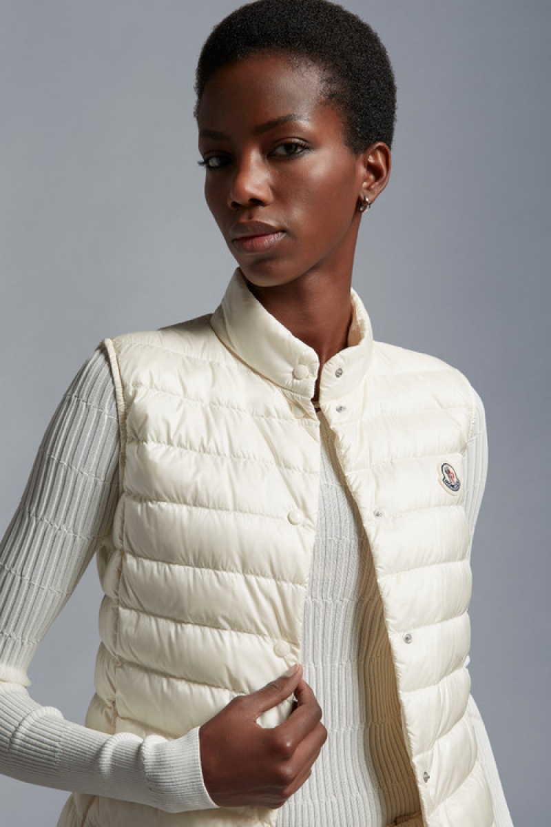 Chamarra Moncler Liane Mujer Blancos | PEBF-08391