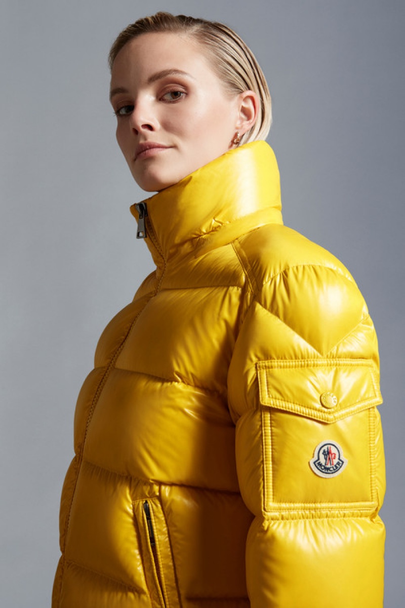 Chamarra Moncler Maire Mujer Amarillos Claro | KYXE-50219