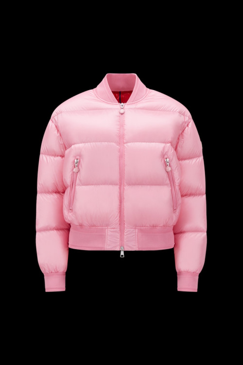 Chamarra Moncler Merlat Bomber Mujer Rosas Rosas | UWEP-25816