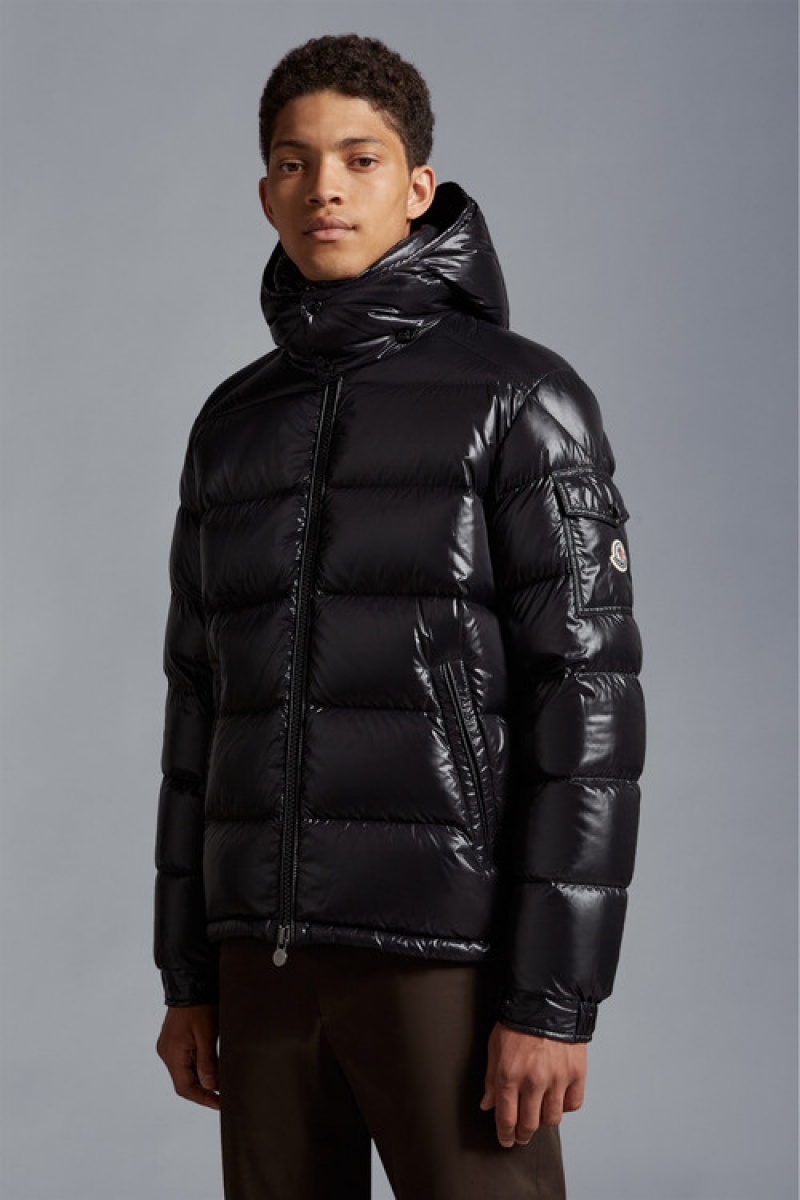 Chamarra Moncler Moncler Maya Hombre Negros | NDRH-84510