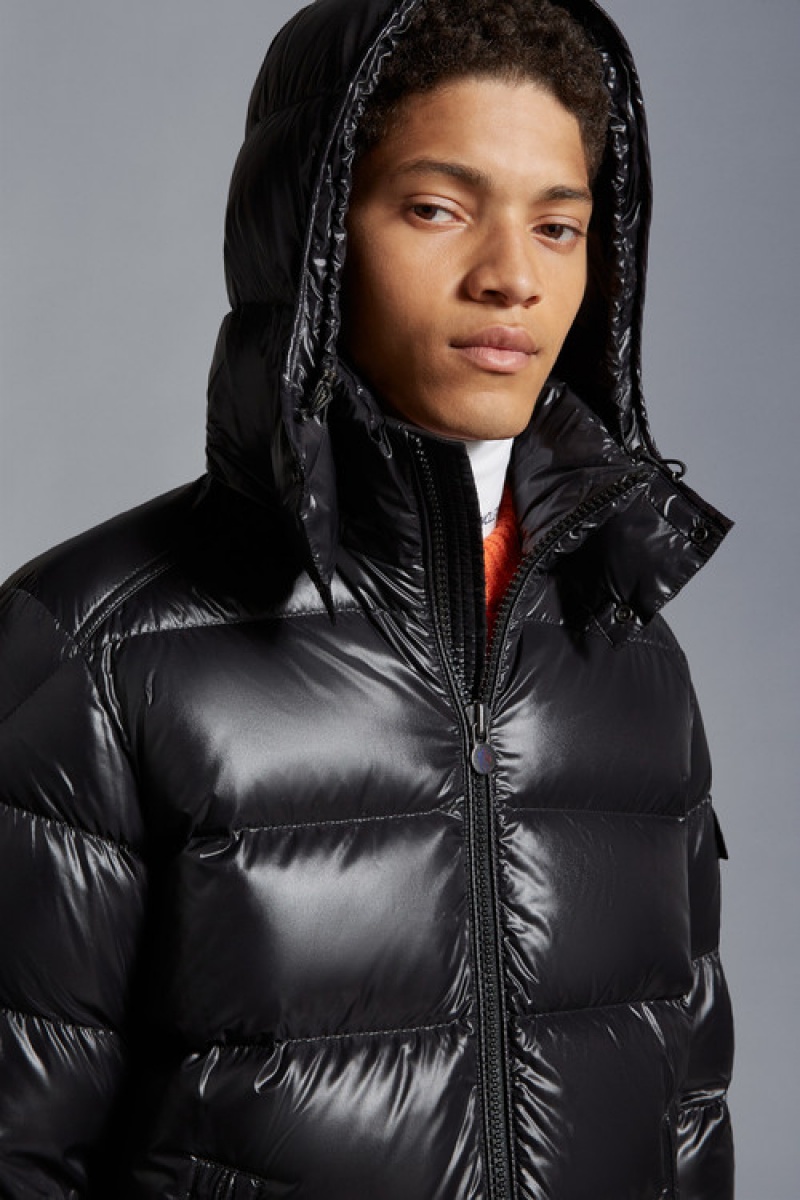 Chamarra Moncler Moncler Maya Hombre Negros | NDRH-84510