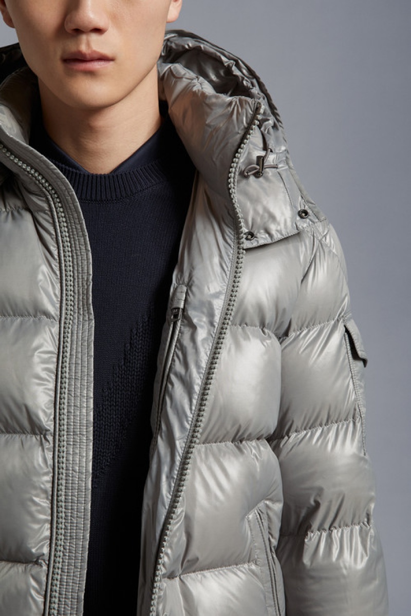 Chamarra Moncler Moncler Maya Hombre Grises | KXQU-87240