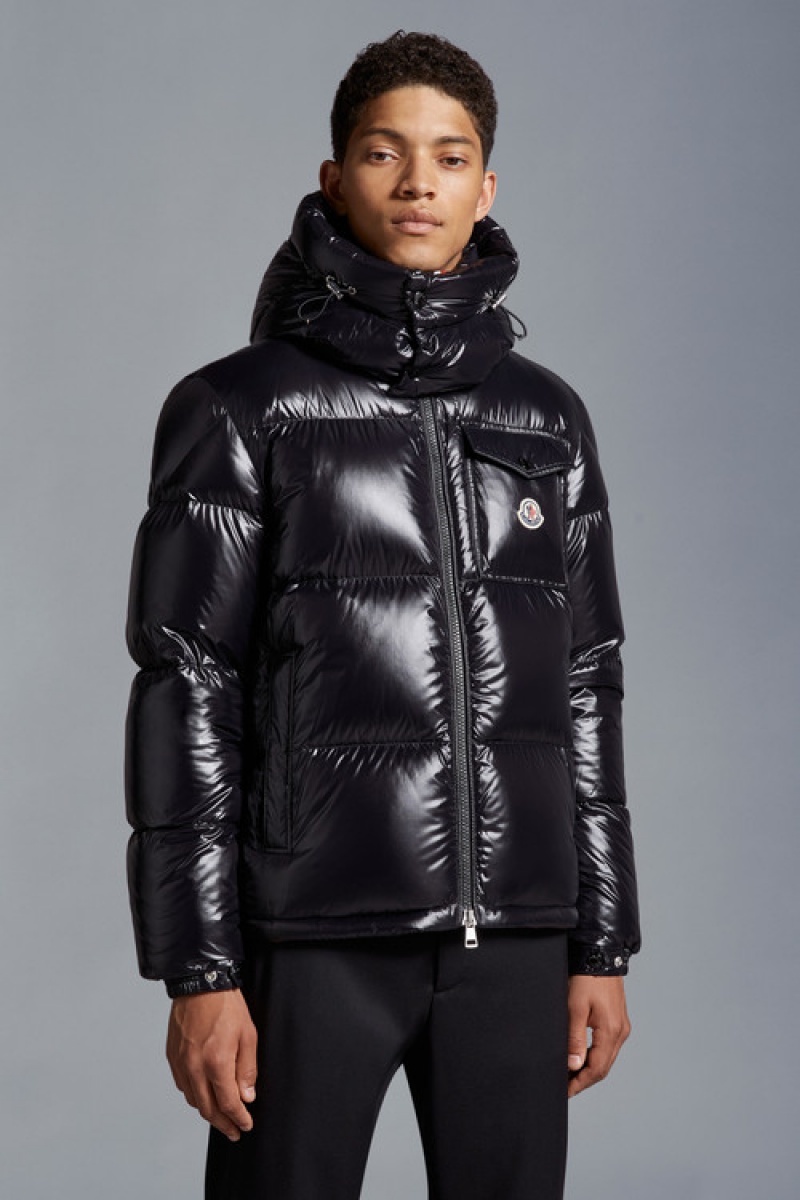 Chamarra Moncler Montbeliard Hombre Negros | HUJI-52914