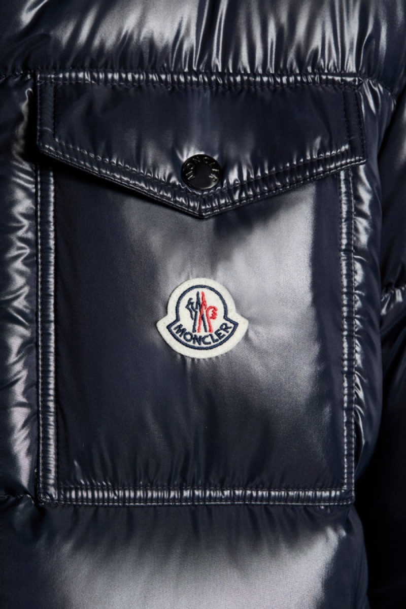 Chamarra Moncler Montbeliard Hombre Azul Marino Azules | AMNB-24176