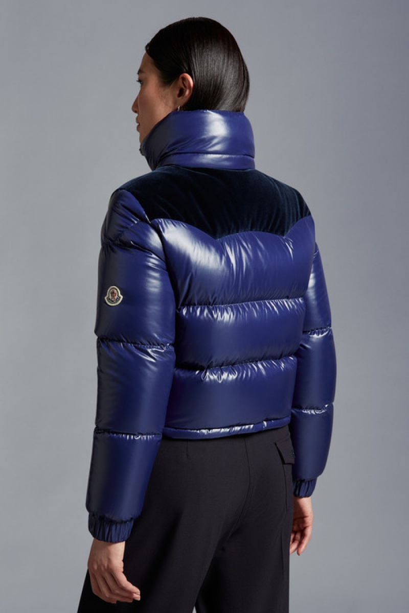 Chamarra Moncler Narmada Mujer Azules | OVDC-58204